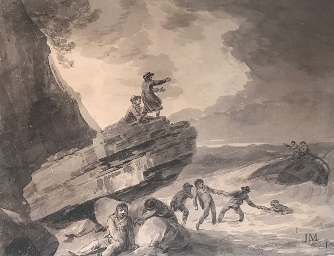 Julius Caesar Ibbetson - Rescuing Shipwrecked Mariners | MasterArt